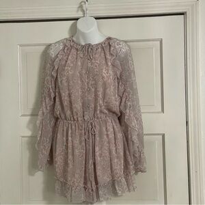 ALLSAINTS Flora Rosa Playsuit Romper‎